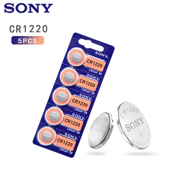 5шт Sony CR1220 100% Оригинална литиево-йонна Батерия За ключовете за колата часовник дистанционно управление играчка cr 1220 ECR1220 GPCR1220 Бутон Акумулаторна Батерия
