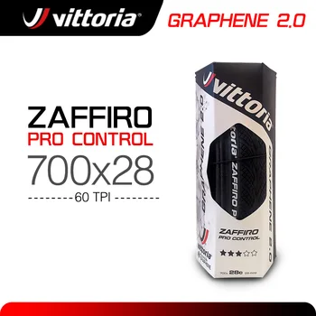 Пътни Гуми Vittoria ZAFFIRO PRO CONTTROL 700 × 28В със защита от пробиви Графенът 2,0 Найлон 60 TPI За колоездене Тренировъчни гуми